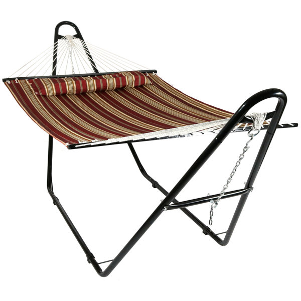 Arlmont & Co. Harrington Double Hammock with Stand & Reviews Wayfair